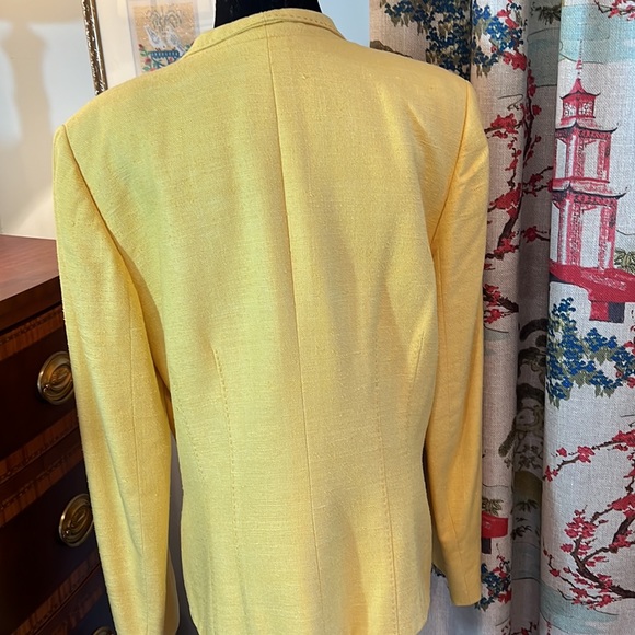 Carlisle Yellow Silk Jacket Size 14 - Picture 4 of 6